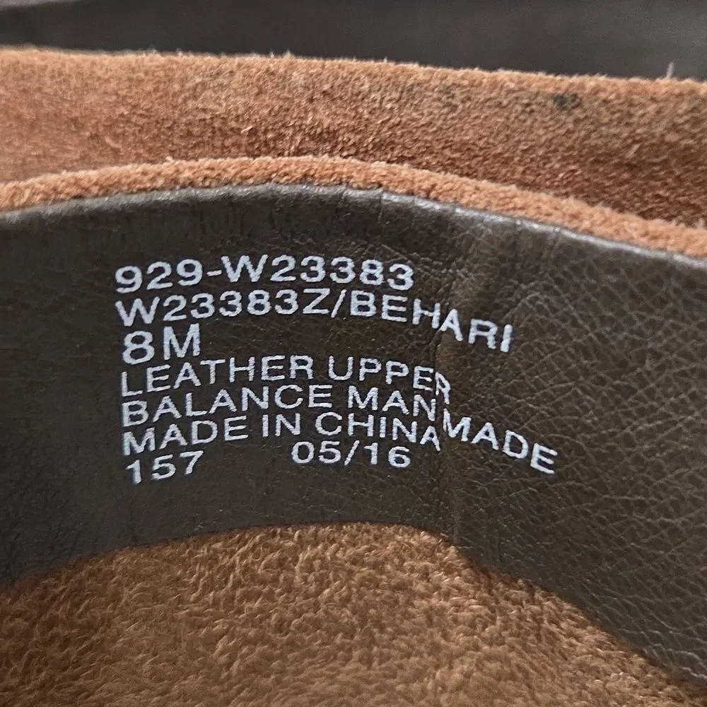WHITE MOUNTAIN SUEDE LEATHER BERNATA ANKLE BOOTS CHESTNUT SZ 8
